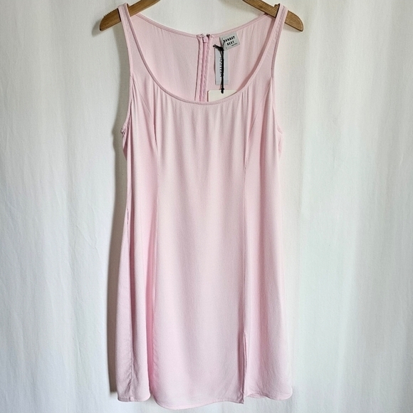 🇨🇦 Aritzia Sunday Best Honey Ryder Rose Pink Silene Mini Dress - Picture 4 of 16